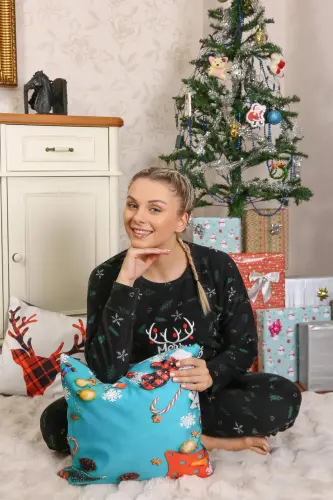 Merry Christmas Welsoft Polar Women's Pajama Set 8514 - 6