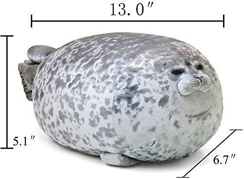 MerryXD Chubby Blob Seal Pillow, Stuffed Cotton Plush Animal Toy Cute Ocean Large (23.6 in) - 6