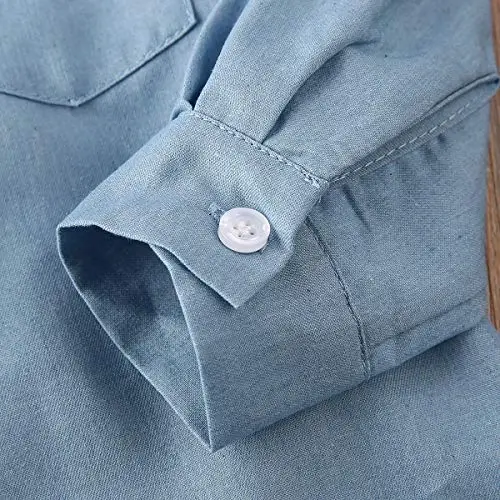 MERSARIPHY Toddler Long Sleeve Shirt Baby Boy Girl Plaid Top for Toddler Spring Winter Coat for Kid - 4