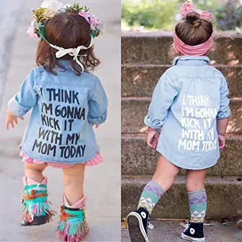 MERSARIPHY Toddler Long Sleeve Shirt Baby Boy Girl Plaid Top for Toddler Spring Winter Coat for Kid - 2