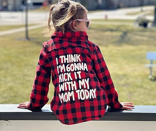 MERSARIPHY Toddler Long Sleeve Shirt Baby Boy Girl Plaid Top for Toddler Spring Winter Coat for Kid - 20