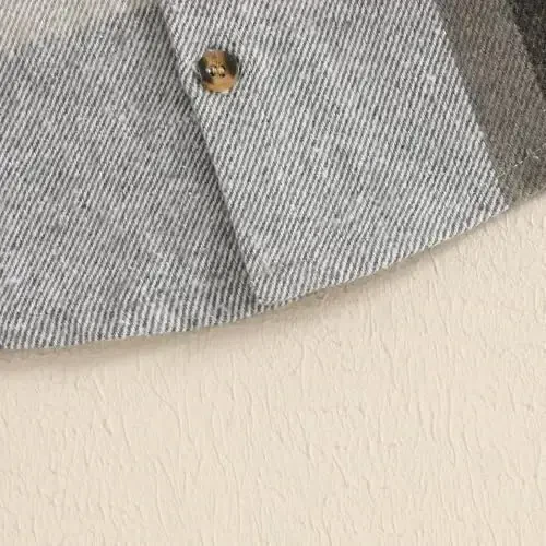 MERSARIPHY Toddler O'g'il Bola Qiz Palto Tugmasi Plaid Flanel Chaqaloq Xuddi Kuzgi Qishki Festival Bolalar uchun Kiyimlar - 7