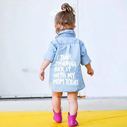 MERSARIPHY Toddler Uzun Qisma Ko'ylak, Bolalar uchun Bahorgi Qishki Palto - 3