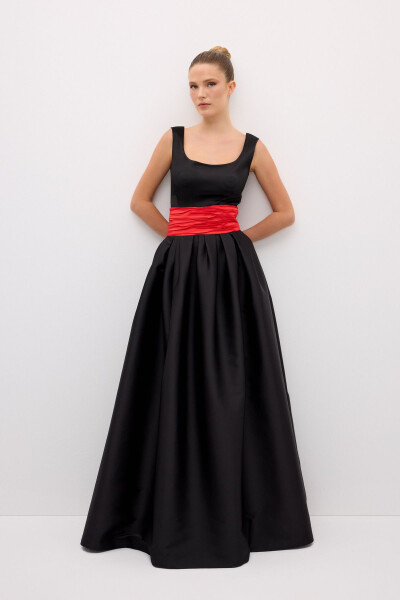 Mert Aslan Ruched Taffeta Skirt - 12