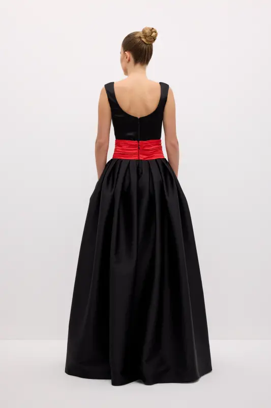 Mert Aslan Ruched Taffeta Skirt - 7