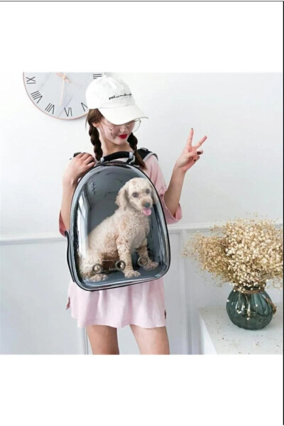 Mesh Openable Transparent Astronaut Cat Dog Pet Carrier Bag - 5