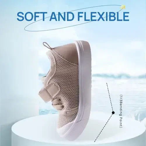 Mesh Toddler Shoes,Baby Sneakers Girls Boys, Baby Sock Shoe,Slip-On Baby Walking Shoes,Breathable Toddler Tennis Shoes,Baby Non-Slip Breathable Slippers with Soft Rubber Soles 6 9 12 18 24 Months - 3