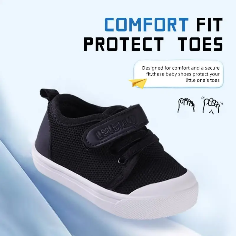 Mesh Toddler Shoes,Baby Sneakers Girls Boys, Baby Sock Shoe,Slip-On Baby Walking Shoes,Breathable Toddler Tennis Shoes,Baby Non-Slip Breathable Slippers with Soft Rubber Soles 6 9 12 18 24 Months - 2