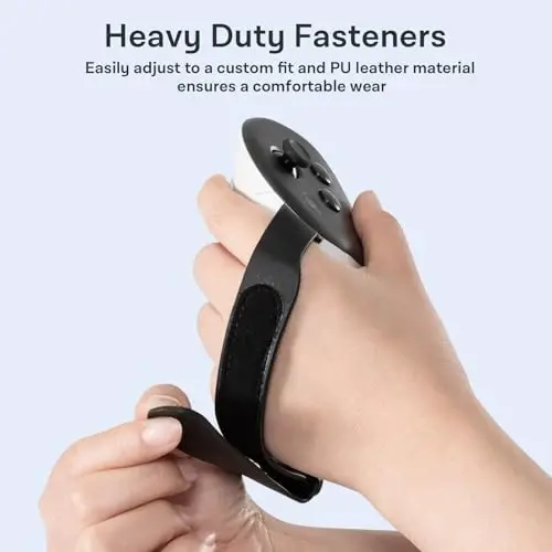 CoBak Controller Grips for Meta Quest 3s and Quest 3, Adjustable Knuckle Straps Accessories for Touch Plus Controllers - 4