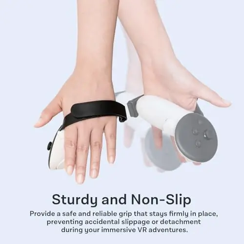 CoBak Controller Grips for Meta Quest 3s and Quest 3, Adjustable Knuckle Straps Accessories for Touch Plus Controllers - 5