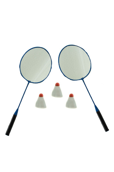 Metal Badminton Set 2 Rackets 3 Shuttlecocks - GENEL MARKALAR