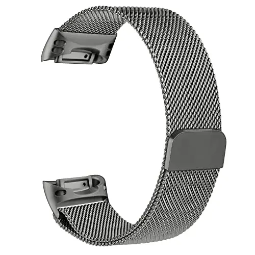 Metal Band Fitbit Charge 5 Bands for Women Men uchun, Zanglamaydigan Po'lat Bilaguzuk Mesh Bilaguzuk Fitbit Charge 5 uchun almashtirish tasmasi - 2