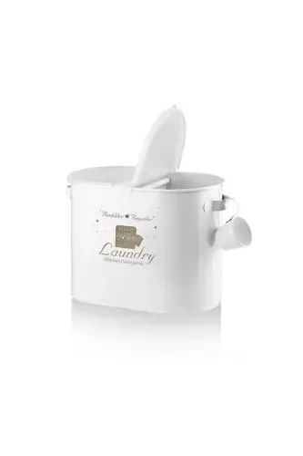 Metal Compartment Detergent Box White 12 Lt LR0034 - 1