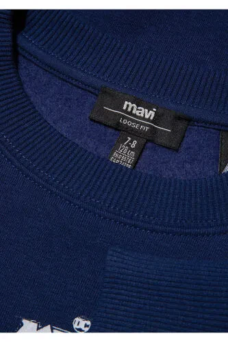 Metal Force bosilgan binafsha rangli futbolka 6S10082-70491 - 4