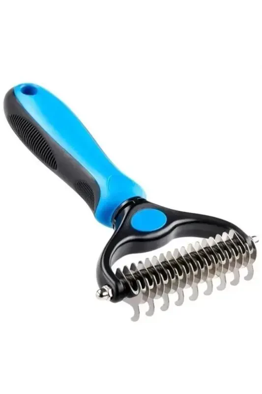 Metal Pet Hair Deshedding Comb with Plastic Handle - EPILONS