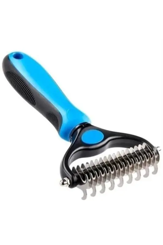 Metal Pet Hair Deshedding Comb with Plastic Handle - EPILONS