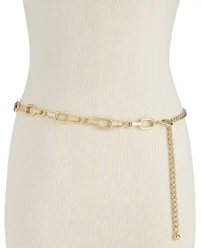 Metal Chain Belt, Created for Modazone - Gold - 1