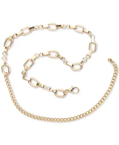 Metal Chain Belt, Created for Modazone - Silver - I.N.C. INTERNATIONAL CONCEPTS (1)