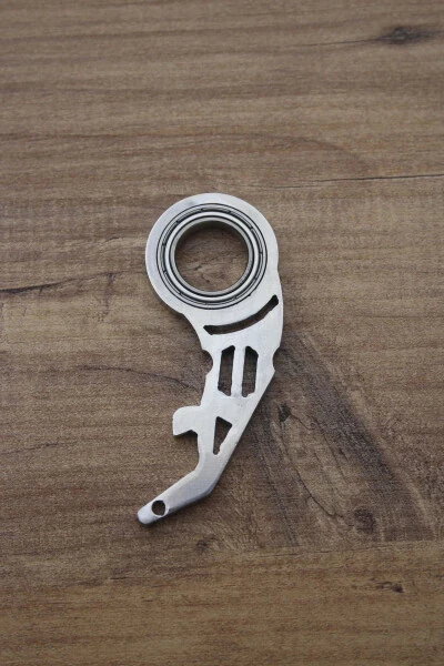 Metall Keyrambit Gun Pro kalitasi, shisha ochish funksiyasi, sinmaydigan metall - xrom rang - 7