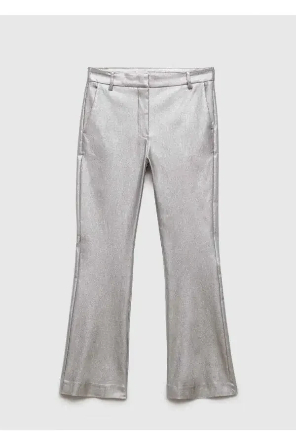 Metallic Flare Pants - 3