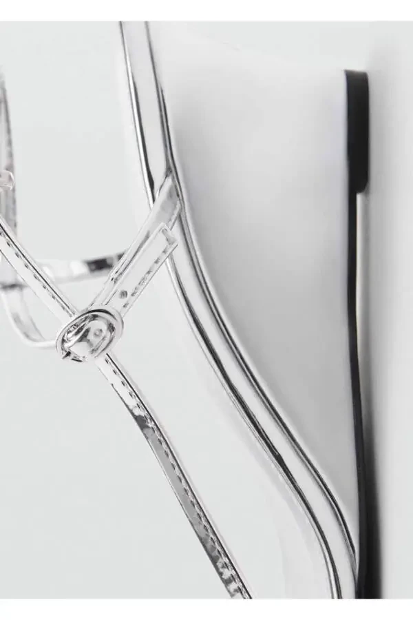 Metallic heeled sandals - 4