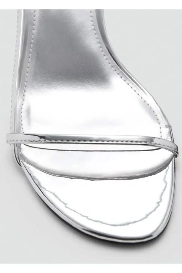 Metallic heeled sandals - 5