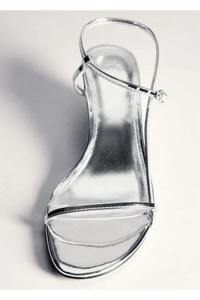 Metallic heeled sandals - 6