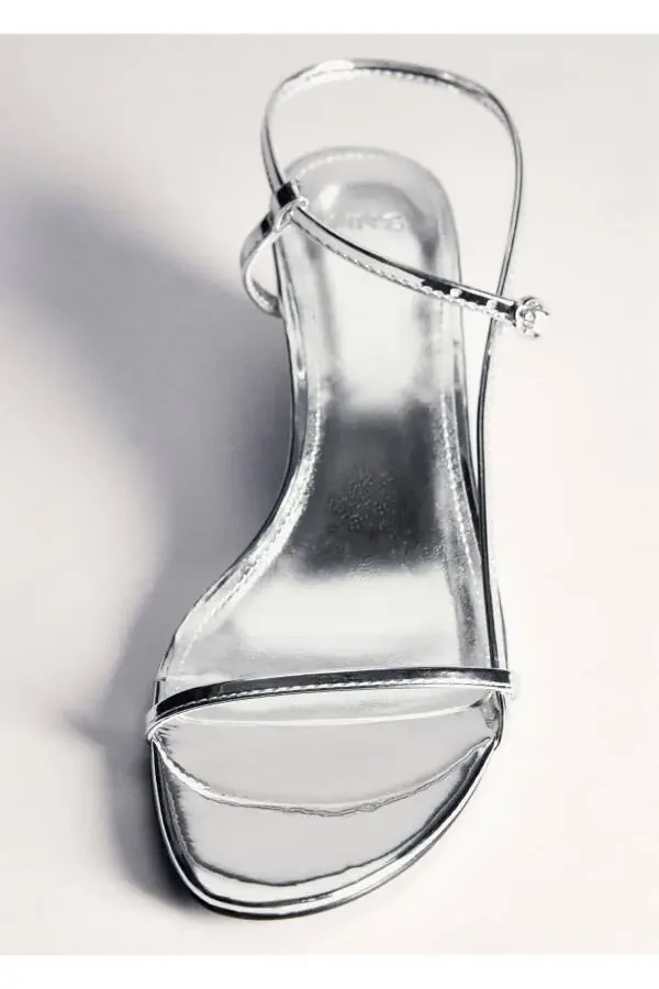 Metallic heeled sandals - 6