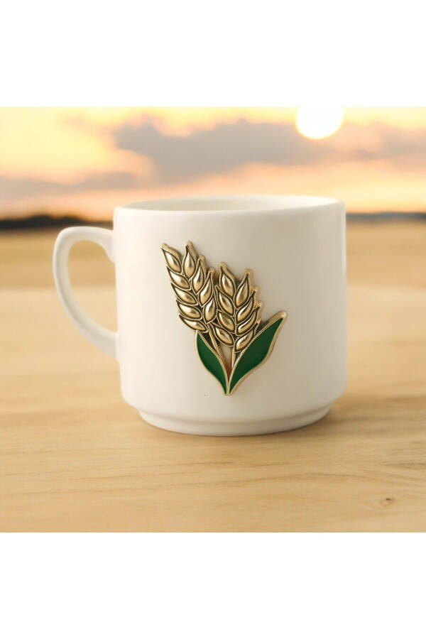 Metallic Spike Cylinder Ceramic Cup Mug Double Coffee Mug - 6