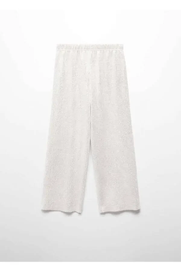 Metallic Straight Leg Trousers - 2