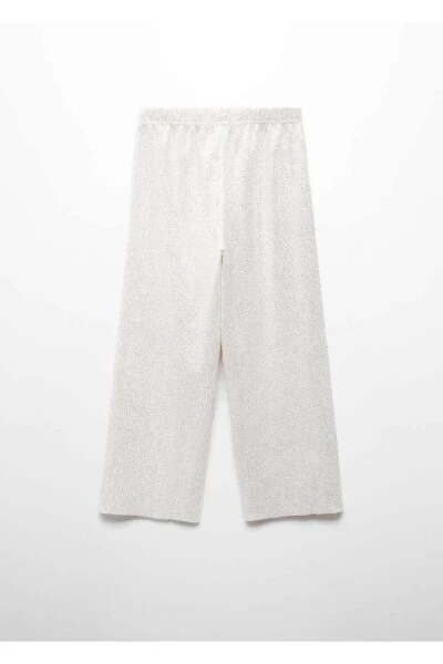 Metallic Straight Leg Trousers - 3