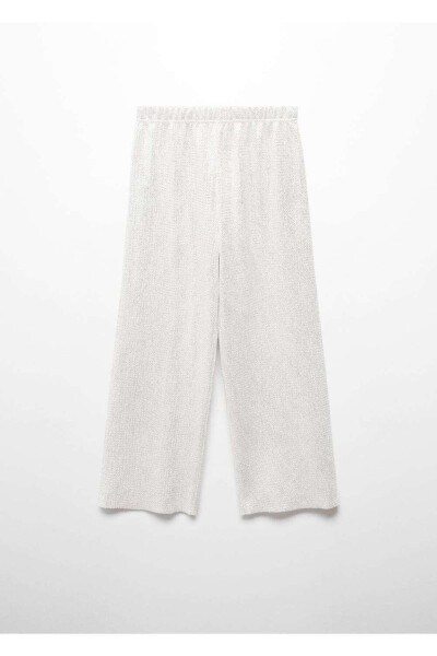 Metallic Straight Leg Trousers - MANGO KIDS (1)