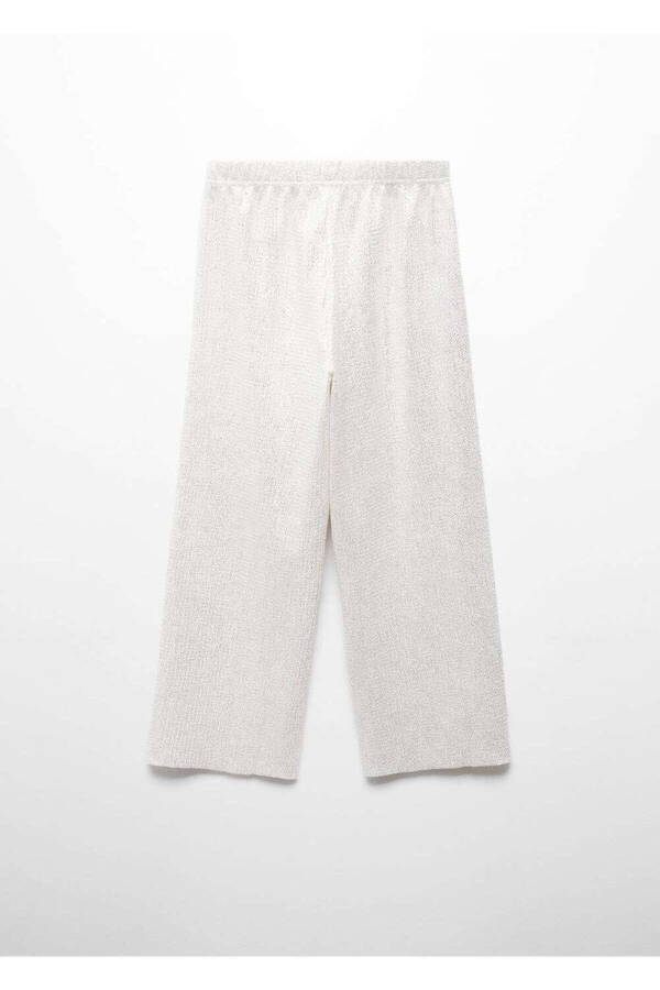 Metallic Straight Leg Trousers - 3