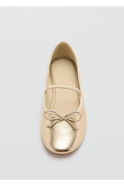 Metallic strap ballet flats - 27