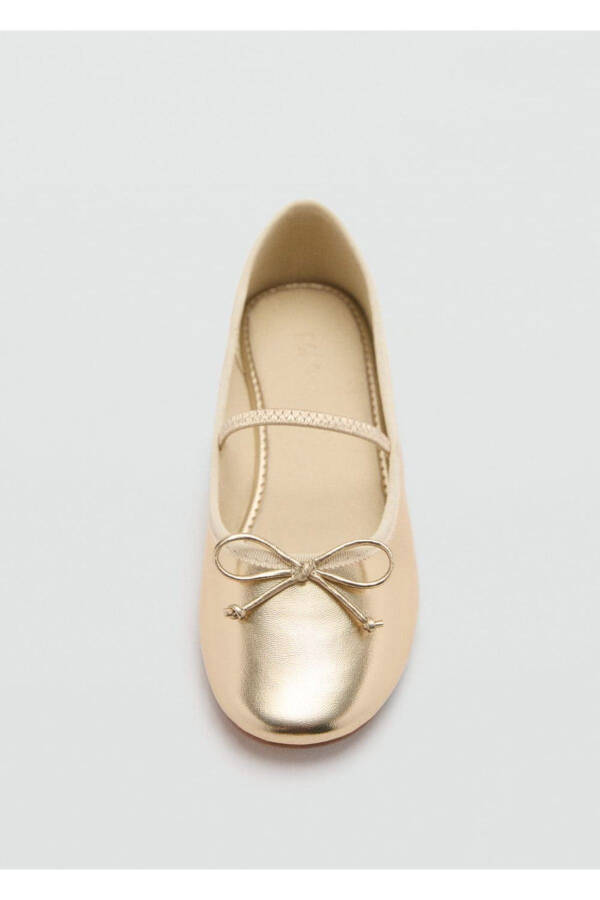 Metallic strap ballet flats - 8