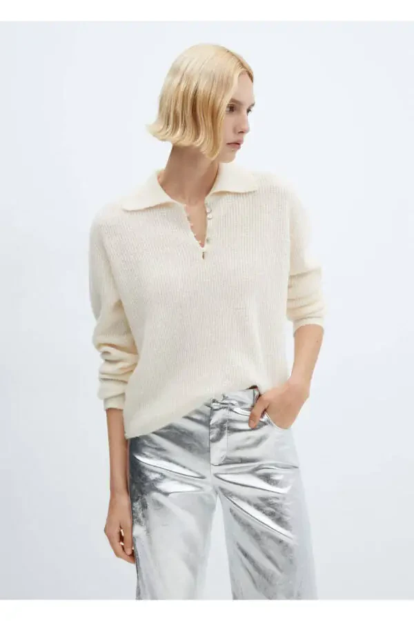 Metallic Wideleg Pants - 5
