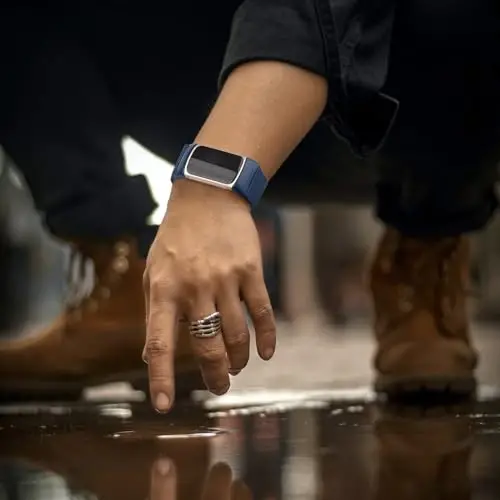 Металлический браслет для Fitbit Charge 5 для женщин и мужчин, сетчатый браслет из нержавеющей стали, сменный ремешок для Fitbit Charge 5 - 3