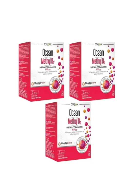 Metil B12 Spreyi 500 Mcg 5 Ml 3 ta - OCEAN