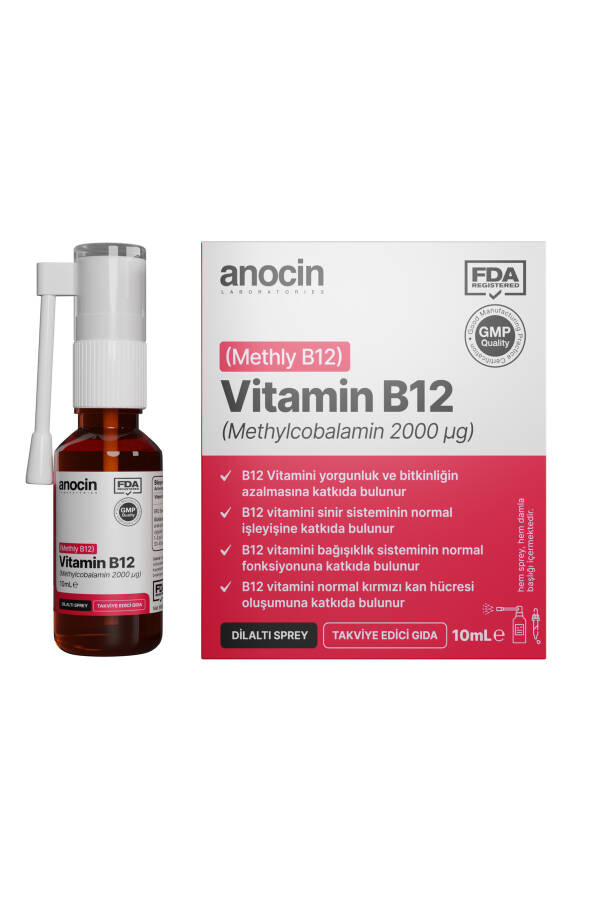 Metil Kobalamin B12 Spreyi 1000 мкг 2000 мкг 10 мл - 11