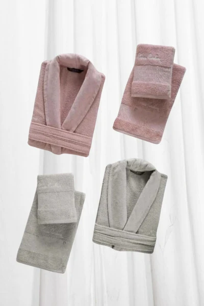 METİN = 6 Parçalı Bornoz Seti PC.25B.10.E6.B01.11 - PIERRE CARDIN