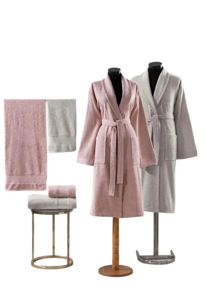 METİN = 6 Parçalı Bornoz Seti PC.25B.10.E6.B01.11 - PIERRE CARDIN (1)