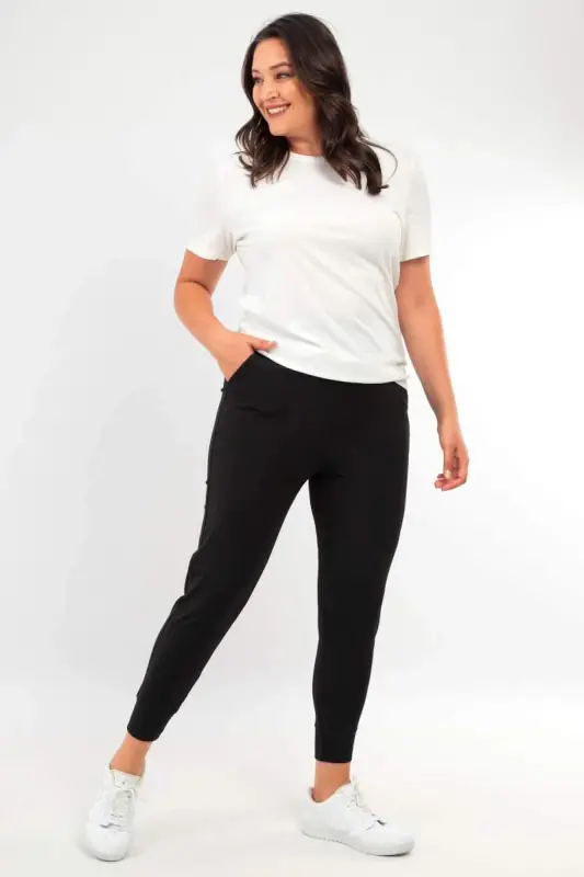 Metpoint Women's High Waist Jogger Sweatpants Black Joggers - 1