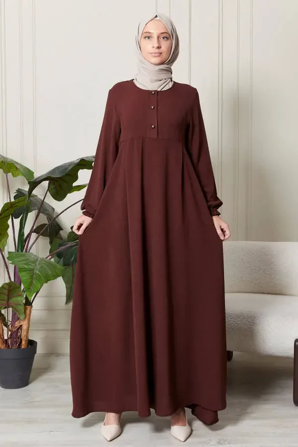 Mevlana skirt aerodynamic fabric modest wear mother dress prayer dress loose pattern modest dress - 1