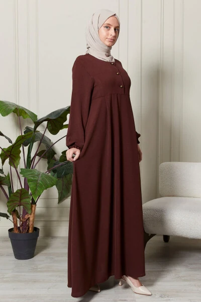 Mevlana skirt aerodynamic fabric modest wear mother dress prayer dress loose pattern modest dress - 3