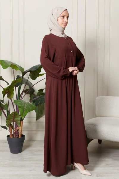 Mevlana skirt aerodynamic fabric modest wear mother dress prayer dress loose pattern modest dress - 4