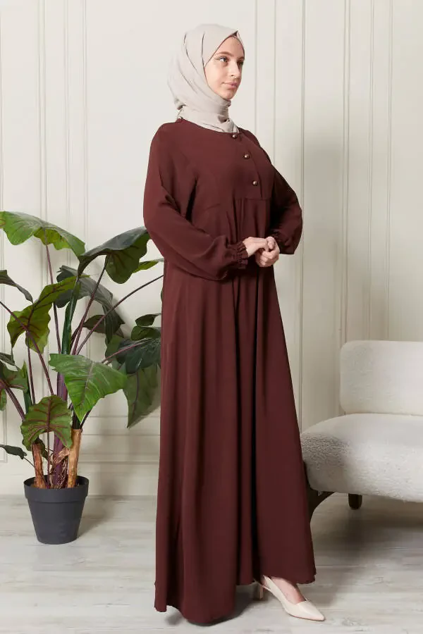 Mevlana skirt aerodynamic fabric modest wear mother dress prayer dress loose pattern modest dress - 4