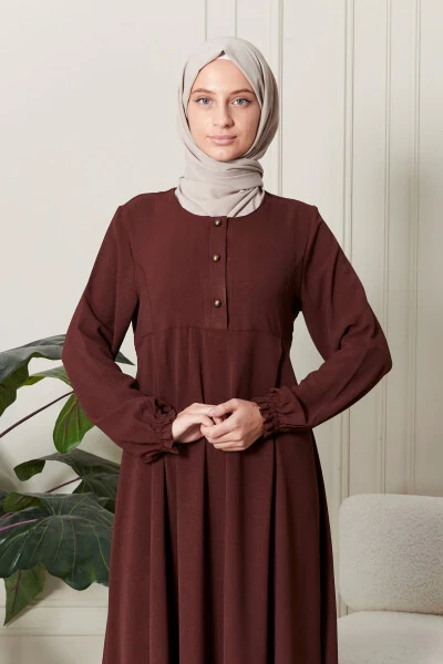 Mevlana skirt aerodynamic fabric modest wear mother dress prayer dress loose pattern modest dress - 6