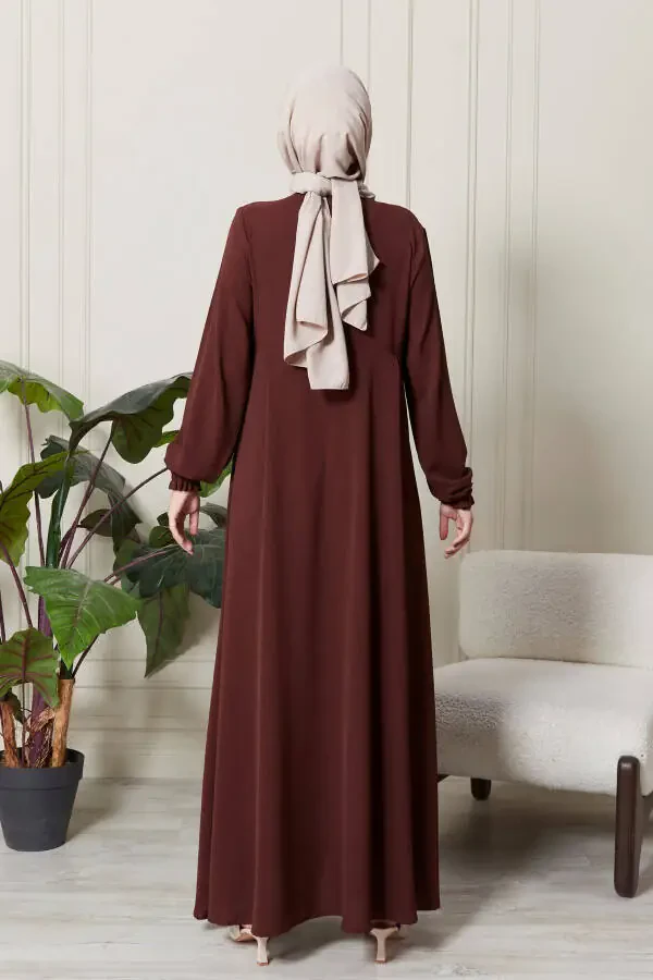 Mevlana yubkasi aerodinamik mato moda kiyim onalik kiyim namoz kiyim keng qoliplar kiyim - 7