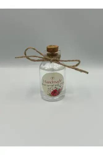 Mevlid Hac hediyelik simli flamlı eşarp Tesbih cam şişeli el yapımı gül suyu tül keseli-ZÜMRÜT YEŞİLİ - 3