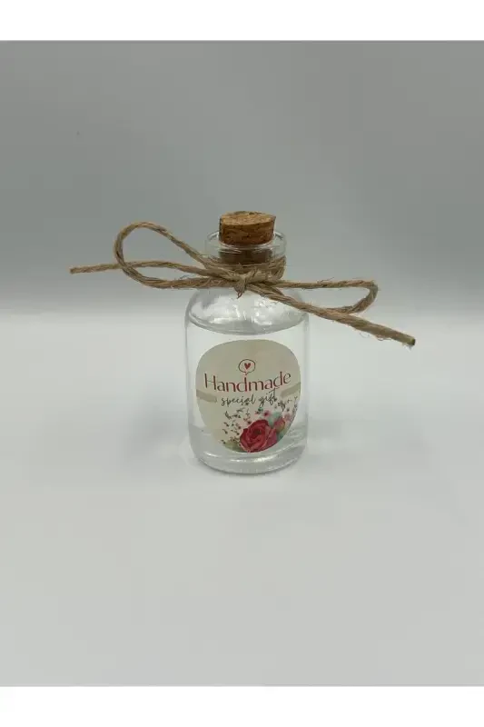 Mevlid Hac hediyelik simli flamlı eşarp Tesbih cam şişeli el yapımı gül suyu tül keseli-ZÜMRÜT YEŞİLİ - 3